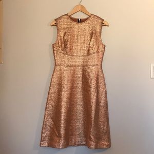 Lela Rose: Rose Gold A Line Cocktail Dress